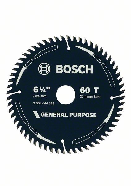 BOSCH WOOD SAW BLADE 6-1/4'' X 1''/20/19/16 X 60 TEETH 